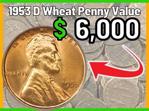 In 1955, the <b>Wheat</b> <b>penny</b> was again being made from its traditional 95 per cent copper. . 1953 wheat penny worth a million dollars